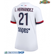 Maglie da calcio Paris Saint-Germain Lucas Hernandez #21 Seconda Maglia Femminile 2025-26 Manica Corta